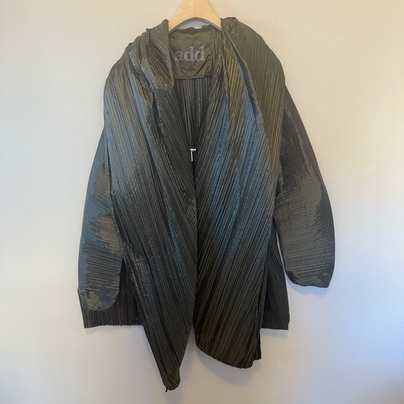 ADD Milano Women's Olive Green Pleated Lightweight Jacket - Picture 4 of 12